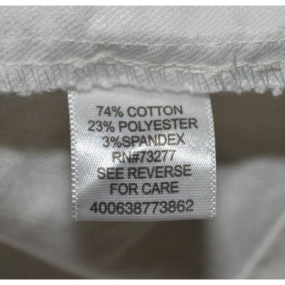 Croft & Barrow Women's White Button Up Denim Jean Trucker Jacket Plus Size 2X - Picture 7 of 8